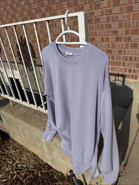 Sage Collective Tops - Women's Lavender Relaxed Crewneck Sweatshirt